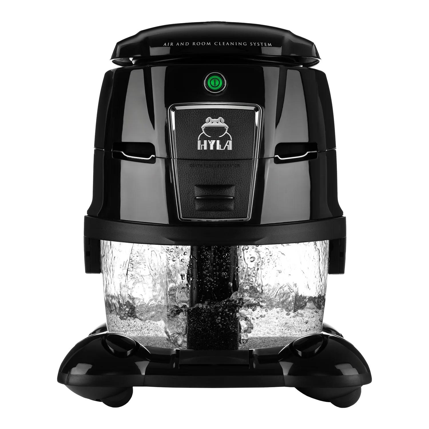 HYLA EST Air and Room Cleaning System — front view showing the clear water basin with water in motion